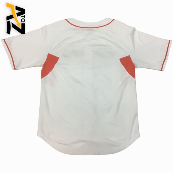 Nike Jersey Size M Beavers White Nike Fit Dry Short Sleeves Button Down - Picture 2 of 14